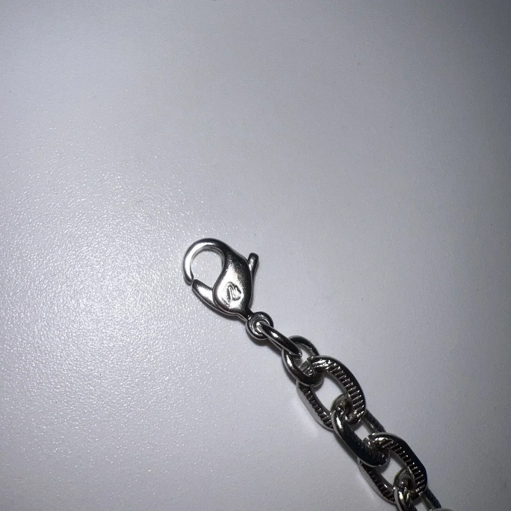 swarovski crystal‎ Women's Block MOM Braclet With Hearts Rhodium Plated